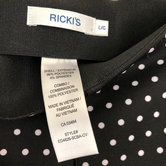 Ricki’s Black and White Polka Dot Skirt - Picture 4 of 6